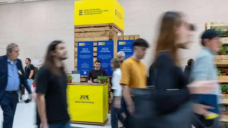 Ausstellungsstand Ministerium für Umwelt, Klima und Energiewirtschaft